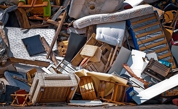 Landfill rubbish