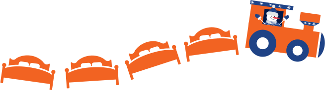 1000 Beds Challenge train