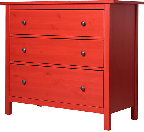 Red dresser