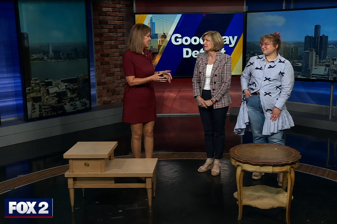 Fox 2 Detroit Features Furniture Bank’s Furniture Flip Challenge